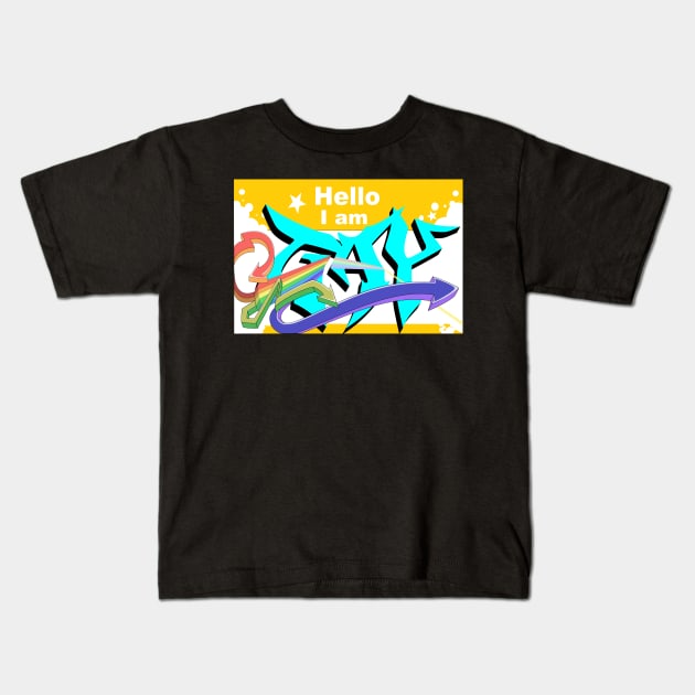 Hello I am gay Kids T-Shirt by moonmorph